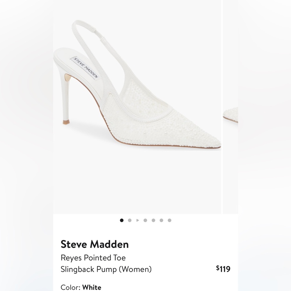 Steve Madden Cream Slingback Heels